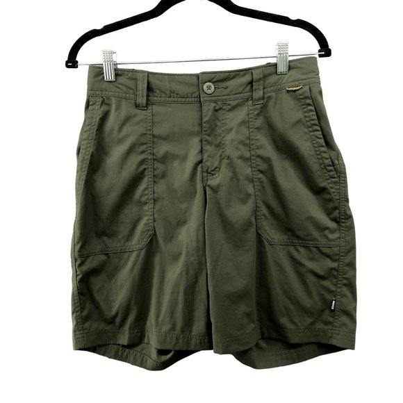 REI Pants - Rei Hiking Shorts Womens Size 6 Olive Green 9.5'' Inseam Modest Outdoors Trail